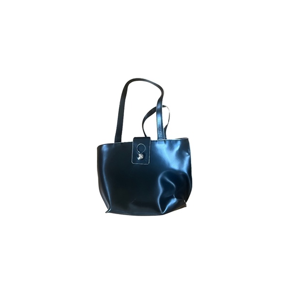 FURLA Handbags - Vintage FURLA Black Leather Shoulder Bag Made in Italy